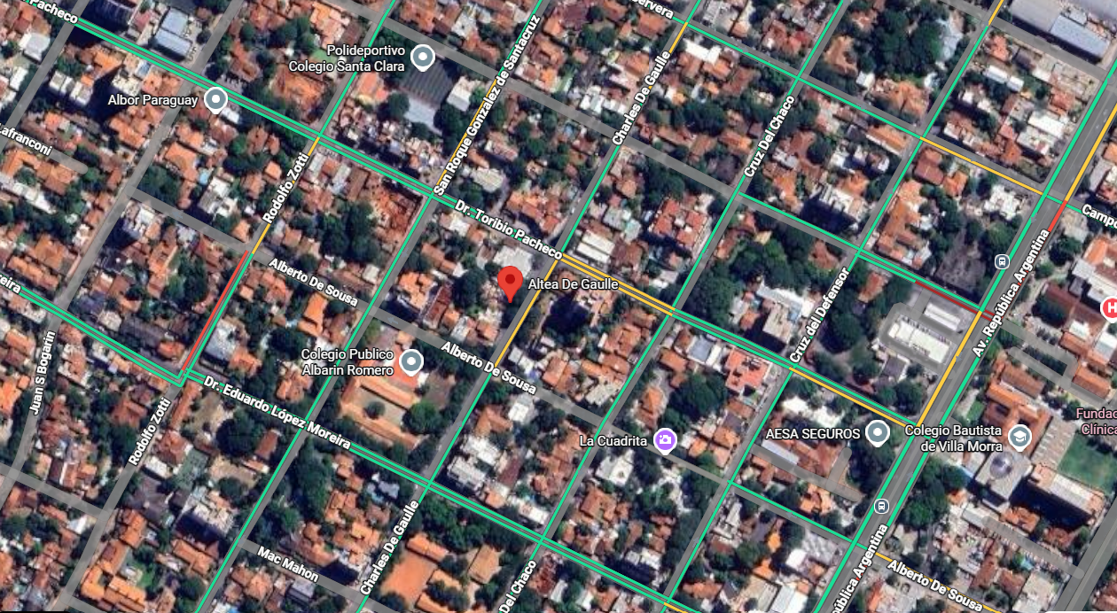 Mapa de ubicación Altea De Gaulle - Eje De Gaulle, Asunción